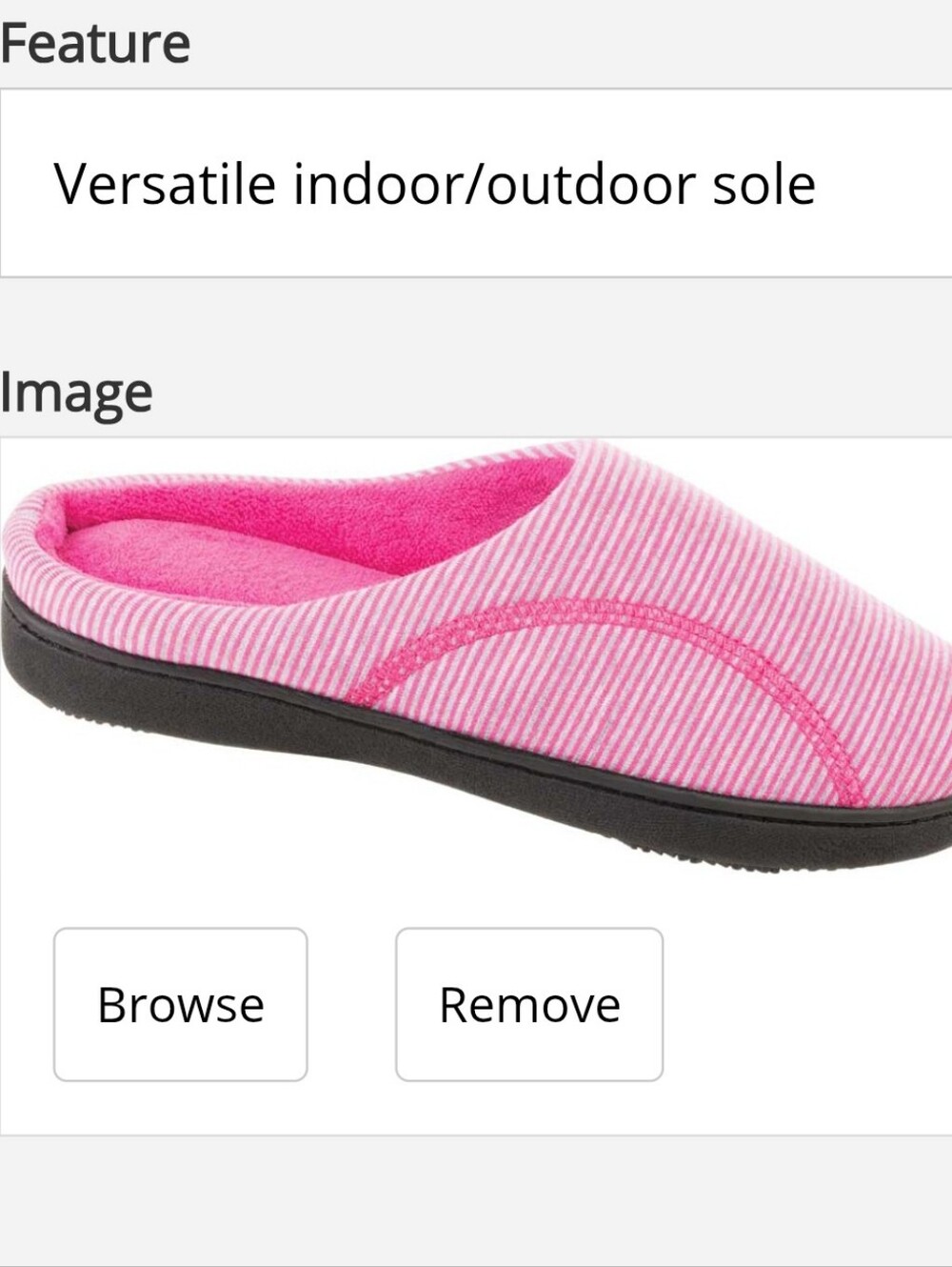 Isotoner Pink Stripe Women's Slip-On Indoor/Outdoor Slippers NWT